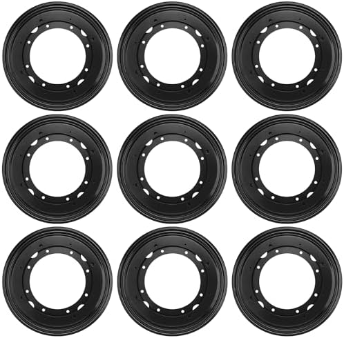 9 PCS 8 Inch Black Lazy Susan Turntable Bearing Plate, Easy Installation, Solid Metal Construction, for Home and Industr