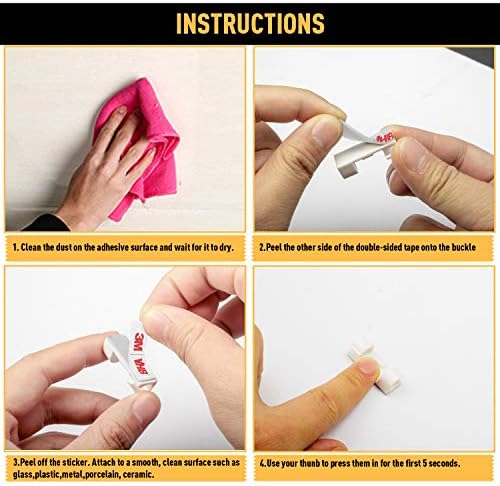 Cable Clips with Strong Self-Adhesive, XIAOXI Cable Management TV PC Wire Holder Sticky Tidy and Organizer Cord and Wire