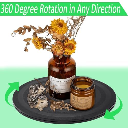 8 inch Turntable Rotating Caster Spinner Non Skid Lazy Susan Heavy Duty 360˚ Rotating Swivel Stand for Model Base/Potted