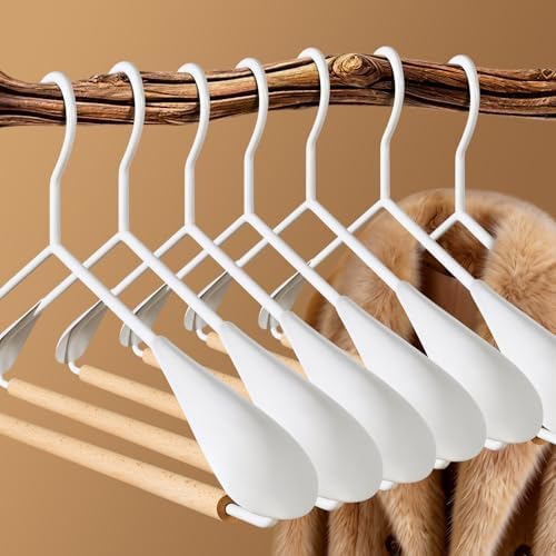 16.7 Inch Wooden Wide Shoulder Hangers for Sweater,Coat,Suit,20 Pack