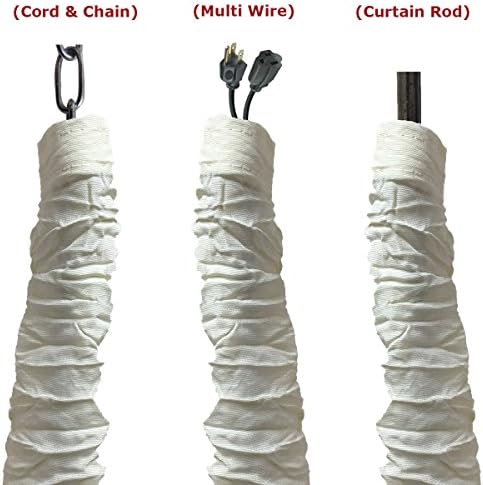Royal Designs, Inc. CC-9-EG Cord & Chain Cover 4' Silktype Fabric Touch Fastener, Eggshell