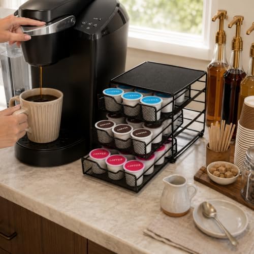 Restaurantware Coffee Pod Capsule Storage Drawer, 6.9 x 8.6 x 7.6 In
