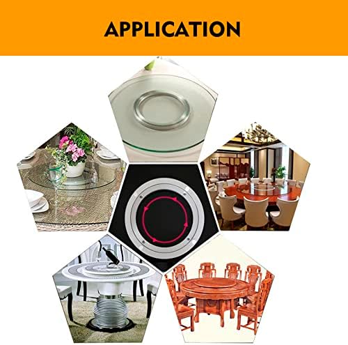Aluminium Alloy Turntable Bearing, Heavy Duty Swivel Turntable Lazy Susan Rotating Bearing Turntable Round Dining Table 
