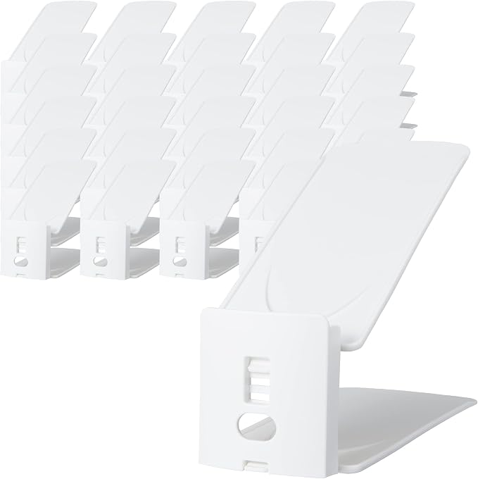 Like It Shoe Storage, Space Saving, Double Storage Capacity, Adjustable Height Function, Set of 30, Width 3.9 x Depth 10.7 x Height 3.9 - 7.3 inches (10 x 27.2 x 10 - 18.5 cm), White, Made in Japan,