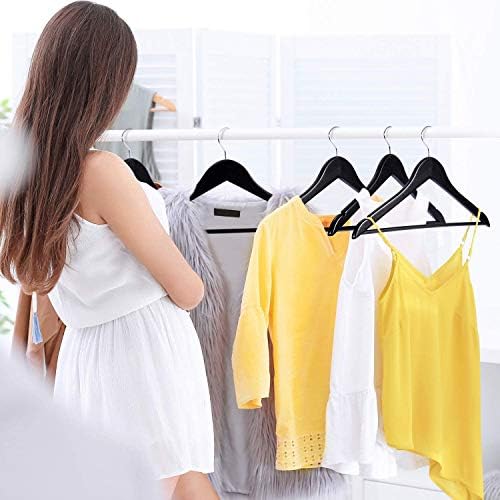Lotus Wooden Hangers, Solid Wood Shirt Hangers,Dress Coat Jacket Clothes Hangers,with Extra Smooth Finish, 360 Degree Sw