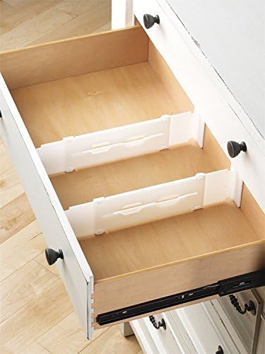 Ybmhome Adjustable Grid Drawer Dividers separators for Kitchen Bathroom Bedroom Dresser Utility Drawer Home Storage and 