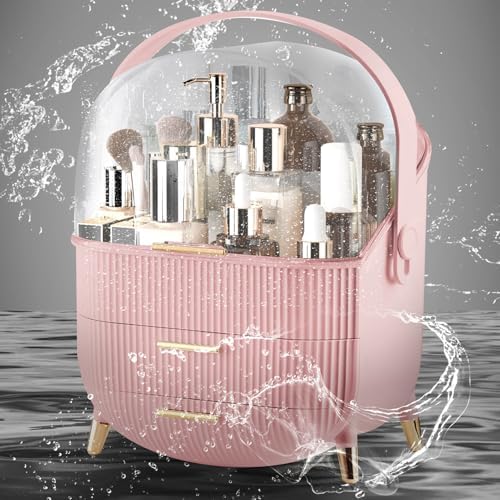 Makeup Organizer for Vanity, Large Capacity Skincare Organizer Countertop