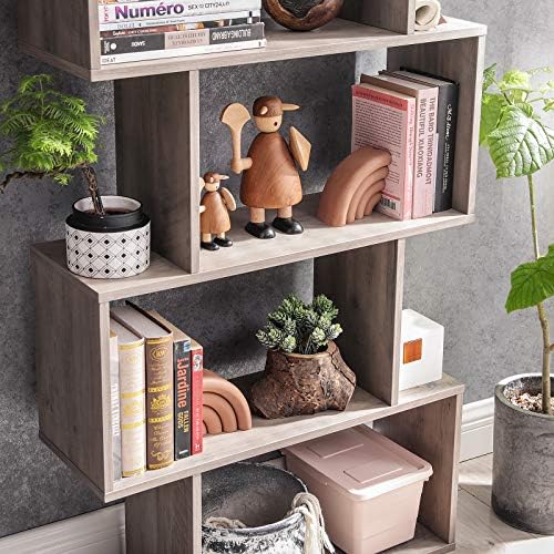 VASAGLE 5-Tier Bookcase, Open Storage, 27.6 x 9.4 x 62.6 Inches