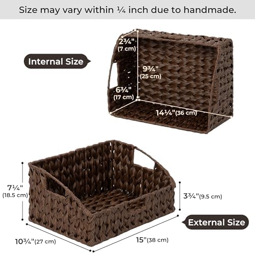 GRANNY SAYS Wicker Storage Basket for Shelves, Large Wicker Basket