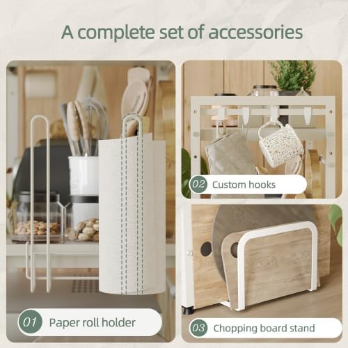 NETEL 2 Tier Expandable Microwave Stand countertop,Microwave Oven Rack