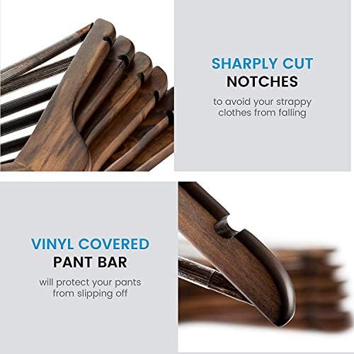 Lotus Wooden Hangers,Diwali Gift Hampers Solid Wood Shirt Hangers,Dress Coat Jacket Clothes Hangers,with Extra Smooth Fi