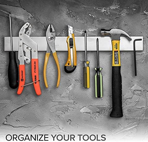 Modern Innovations Magnetic Knife Holder for Wall and Fridge - 18" Knife Magnetic Strip, Magnet Kitchen Knife Holder and