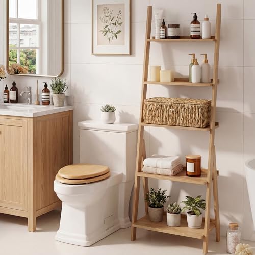 StorageWorks Wicker Basket with Lids, Large Toilet Paper Storage for Shelf