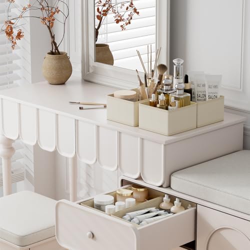 DIMJ Drawer Organizer Clothes Storage - 18 Pack Baby Dresser Organizer for Nursery, Foldable Closet Drawer Organizer Bins for Bedroom Organization, Fabric Storage Dividers for Socks, Underwears, Bras