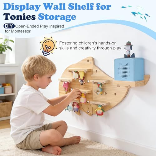 Inspired by Montessori Display Shelf for Toniebox 2/1 Tonies Figures