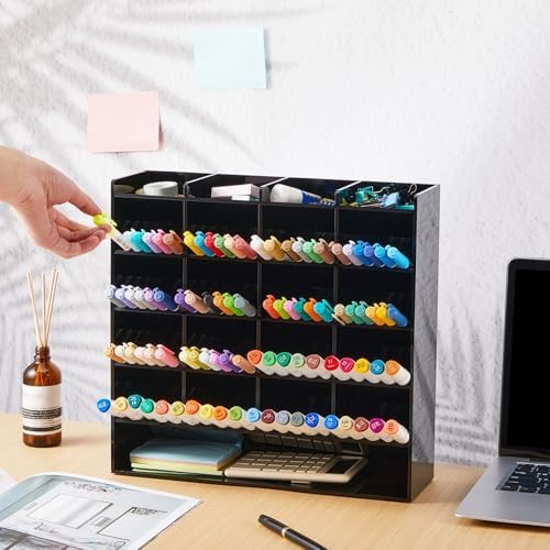 MotiMind Acrylic Pen and Marker Organizer for 250 Markers