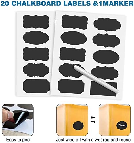 VERONES Large Tall Airtight Food Storage Containers, 10 PACK Containers Set