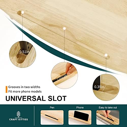 Wooden Monitor Stand Riser for Computer Monitor – A Sturdy Computer Stand to Elevate Your Screen and Reduce Eye Strain a