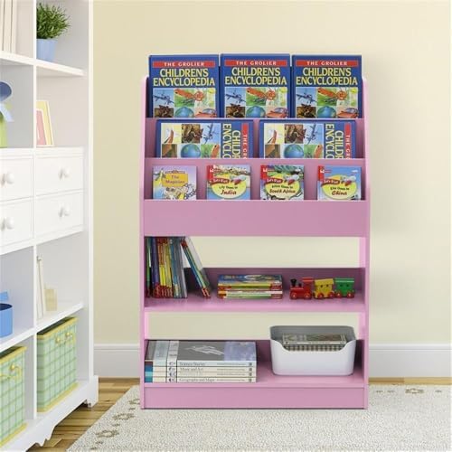 Furinno LOVA Book Shelf, 5-Tier Magazine Bookshelf, Bookcase with Open Shelves Storage, 9.4 x 24.6 x 37, for Living Room