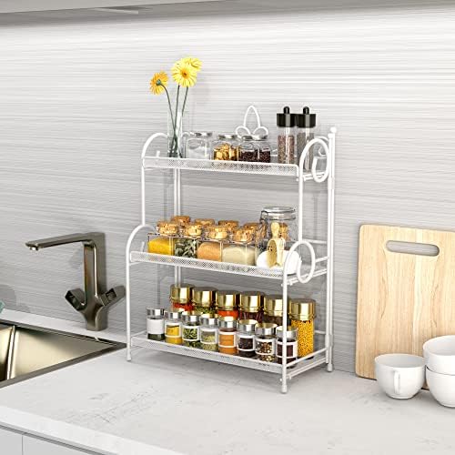 YIUKEA Bathroom Counter Organizer - Spice Rack Countertop 3 Tier Counter Shelf Organizer for Bathroom Kitchen Bedroom Fo