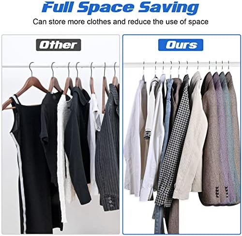 Heavy Duty Standard Plastic Hangers 50 Pack with Non-Slip Design,360°Swivel Hook Space Saving Organizer for Bedroom Closet,Shirts,Pants,Strong Enough for Coat(Grey)