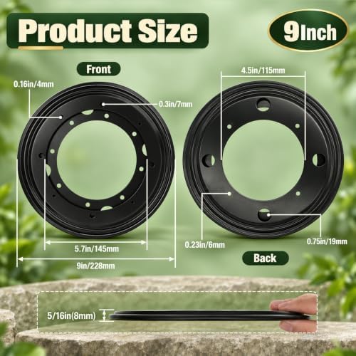 9" Lazy Susan Bearing,6PCS Heavy Duty Turntable Swivel for Rotating