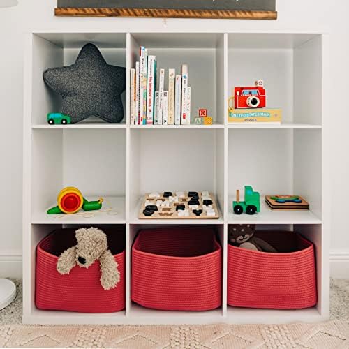 OrganiHaus Rainbow Basket for Shelf Storage, 15x9x10