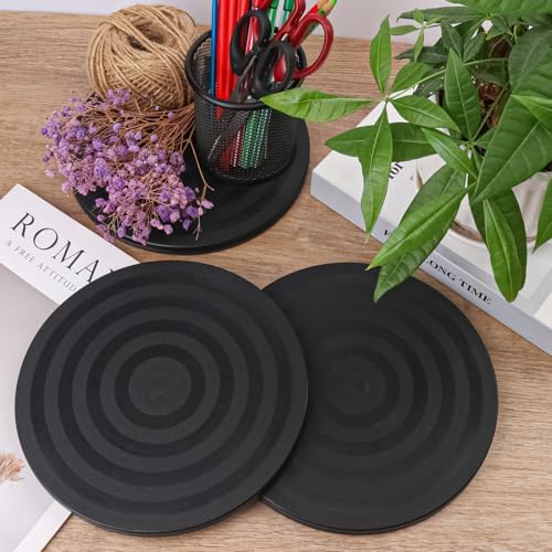 8 Pack 8 Inch Lazy Susan Turntable, Heavy Duty Lazy Susan Turntable Organizer, Premium 8 Inch Rotating Swivel Stand for 