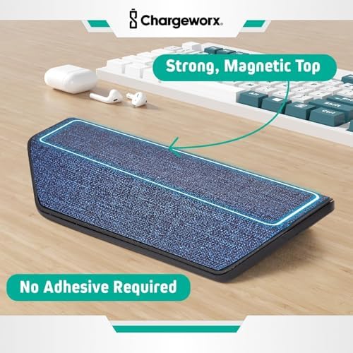Magnetic Cable Organizer 4 Pack, Weighted Non-Adhesive Cord Holder for Desk