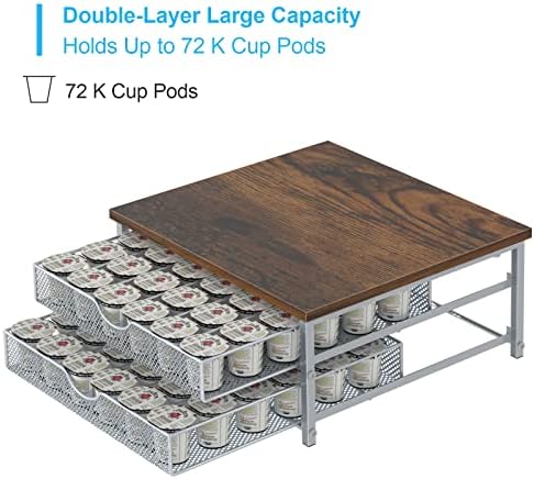 Coffee Pod Holder for Counter, Coffee Pod Drawer for K Cup