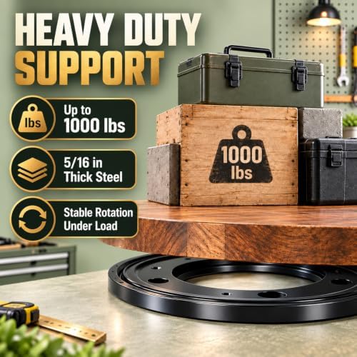 12" Lazy Susan Bearing, 6PCS Heavy Duty Turntable Swivel