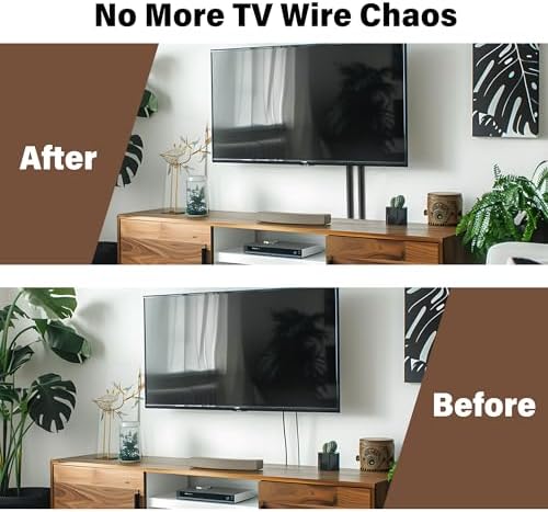 Cord Hider for Wall Mounted TV, 78" One Cable Cover with Side Open, Flexible Silicone Wire Raceway Management,Self-Adhes