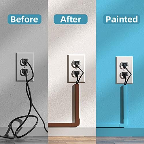 Wire Hider, 157in Delamu Cord Hider Wall, Paintable Wire Covers for Cords, TV Cable Hider Wall Kit, Cable Covers Raceway