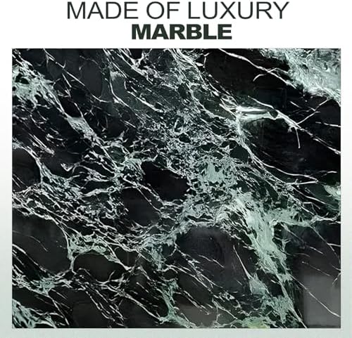 Koville Natural Marble Tray, Coffee Table Vanity/Decorative Tray for Jewerly, Watch, Perfume Candle Storage for Bedroom/