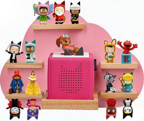 Cloud Tonie Shelf Compatible Toniebox 2 and 1,Pink Tonie Storage