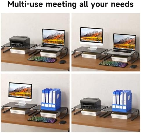 suptek Monitor Stand Riser for Computer,Laptop,Printer, Notebook and All Flat Screen Display with Vented Metal Platform 