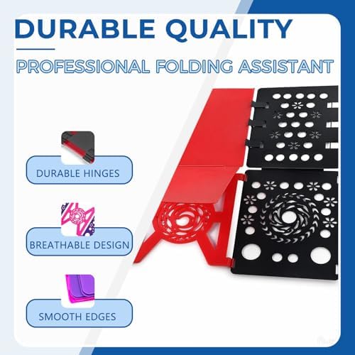 3Pack Foldable Laundry Board | Portable Shirt & Clothes Folder Organizer | Quick Folding Tool for Home & Travel（ Black R