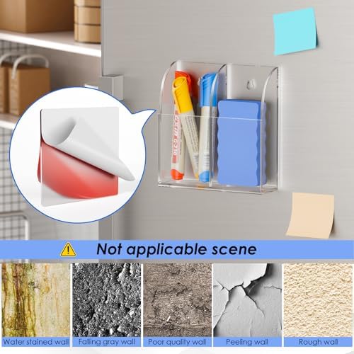MaxGear Wall Marker Holder & Remote Control Organizer 2-Compartment