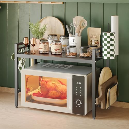 NETEL 2 Tier Expandable Microwave Stand countertop,Microwave Oven Rack