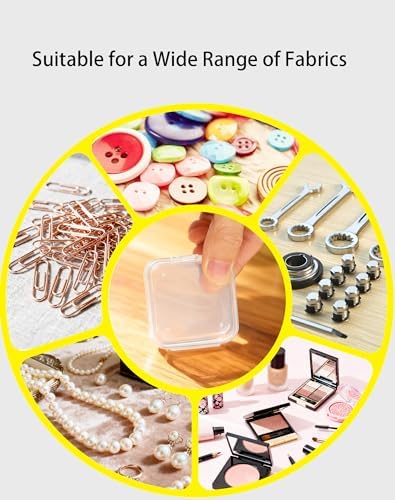 LJY 48 Clear Square Plastic Boxes, 53 x 53 x 20 mm for Beads
