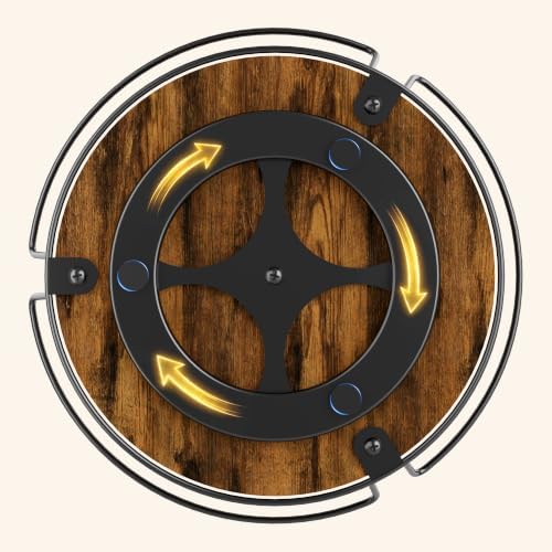 LAMU 3-Tier Lazy Susan Turntable Organizer, Spinning Spice Rack for Cabinet