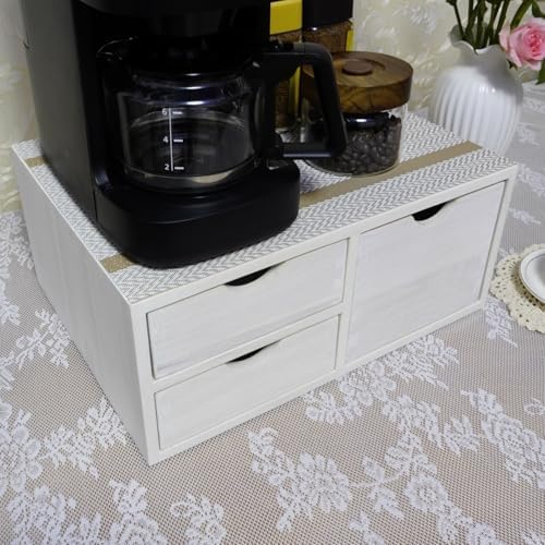 DDYURI Kitchen Storage Organizer with 3 Drawers for Coffee Brew K Cup/Coffee Pod Holder - Office Organization Drawer for