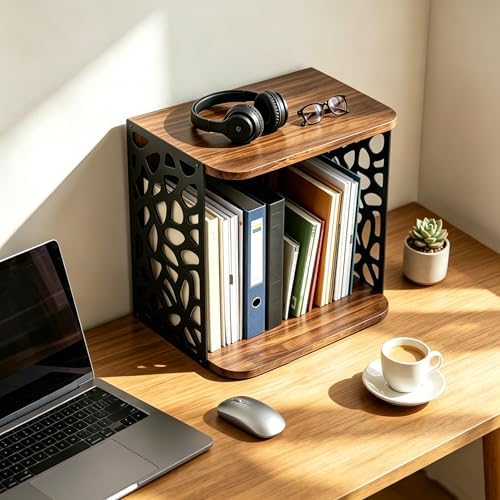 Small Bookcase, Small Bookshelf for Small Spaces Cube Organizer Storage