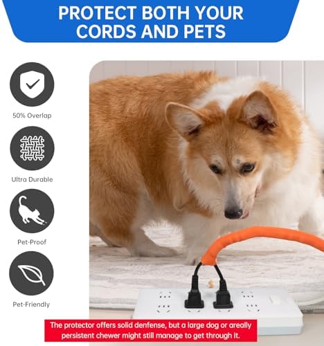 Split Braided Cable Sleeve，Flexible Wire Loom Tubing, Automotive Cord Protector Pet Proof, Cable Management for Computer