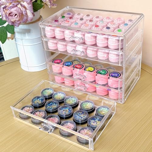 5 Tier Nail Art Decoration Storage Box，Acrylic Make Up