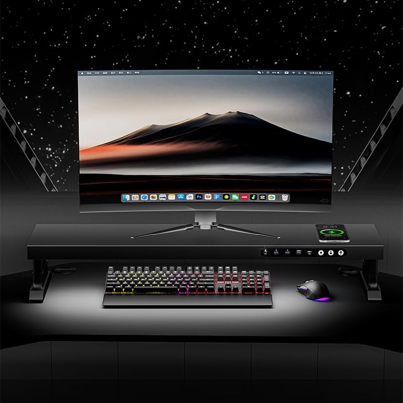 Computer monitor stand (Electric adjustable height, Fast charging version 800)