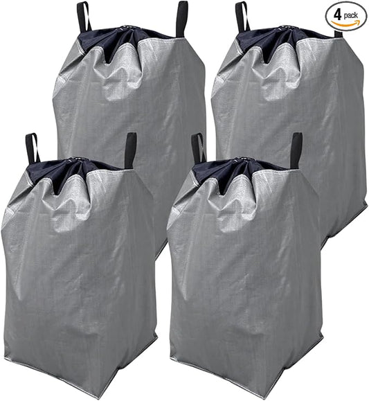 Moving Bags Heavy Duty Extra Large, 66 Gallon XL Waterproof Storage Bags with Handles, College Packing and Moving Supplies, Set of 4