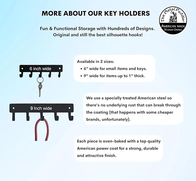 Boxer (Natural Ears) Key Holder with 5 Hooks Small 6" | 5 Hooks, Made in USA