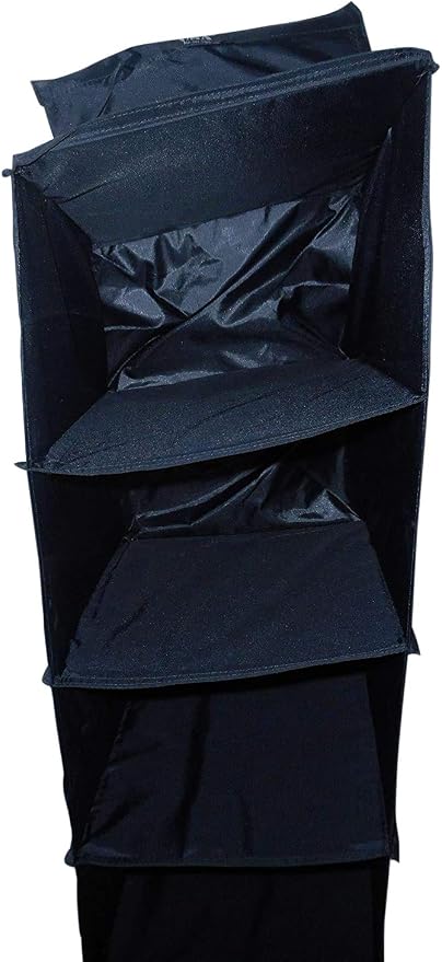 Sweater Rack with six Shelves Hold 12 Sweaters, Hats or Bags Made in USA (Black)