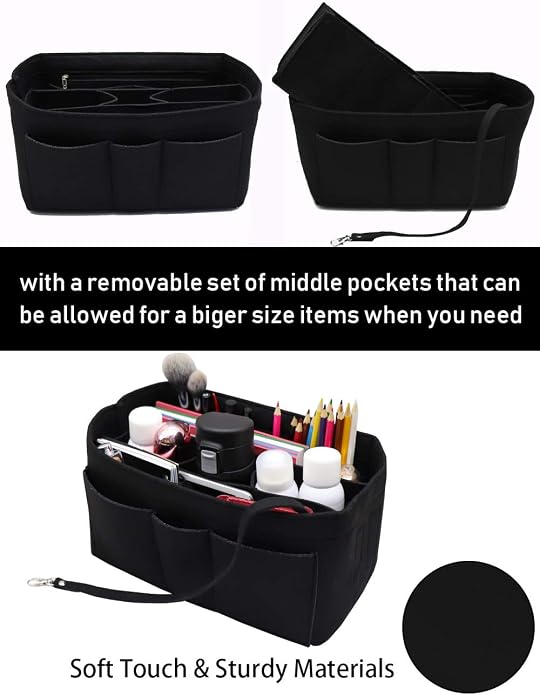 LEXSION Felt Insert Bag Organizer Bag In Bag For Handbag Purse Organizer Fits Speedy Neverful
